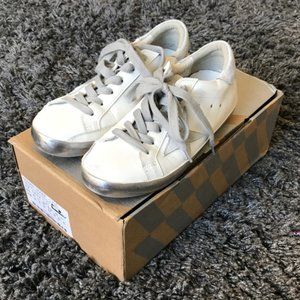 Black Grey Star Golden Sneakers